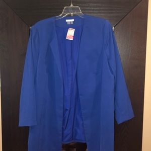 Plus size blue blazer